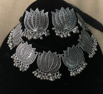 Oxidise_Poddo_Choker_Necklace
